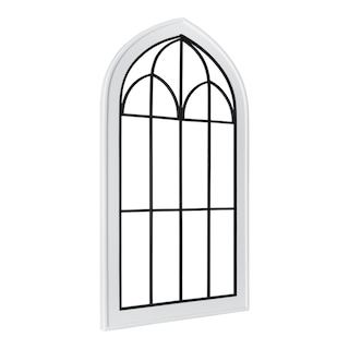 Kate and Laurel Rennel Wood Window Pane Arch Wall Decor