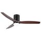 preview thumbnail 4 of 157, YUHAO SylvanAir Modern 52 in. Flush Mount Outdoor/Indoor Ceiling Fan with 3 Solid Wood Blades and DC Reversible Motor