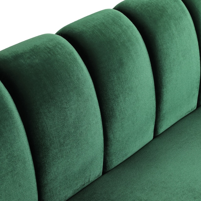 Bobran Modern Velvet 3-seat Sofa by Christopher Knight Home - 30.00" D x 83.25" W x 30.25" H