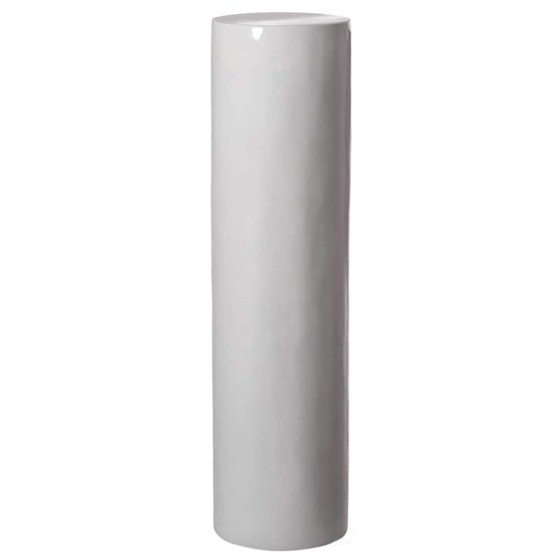 Fiberglass Pillar Column Stand -Photography Props - Stylish Cylinder Shape Versatile Pedestal, Living Room, or Dining Room Decor - White 51"