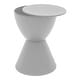 preview thumbnail 61 of 143, Boyd Round Side Table with Ribbed Design Base - Accent Hourglass End Table with Removable Lid for Living Room & Bedroom