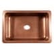 preview thumbnail 4 of 12, Adams Copper 33" Single Bowl Farmhouse Apron Front Undermount Kitchen Sink
