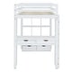 preview thumbnail 14 of 19, Full Size Loft Bed with Large Shelves,Writing Desk and LED Light