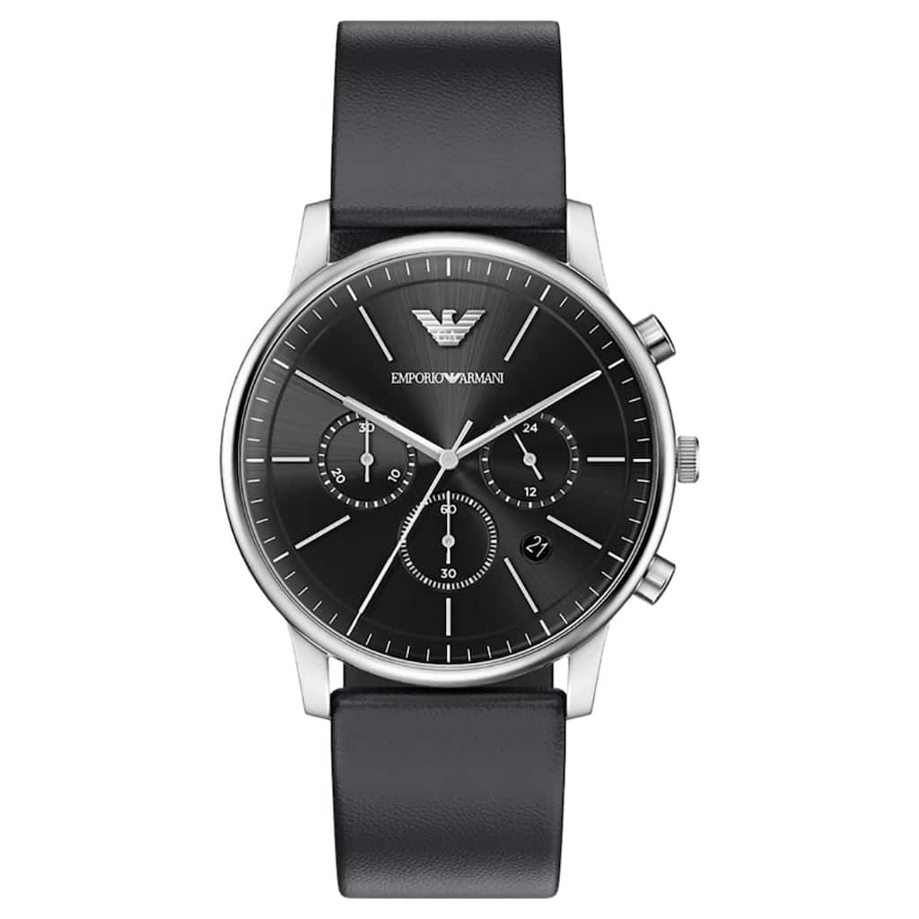 Emporio Armani Men's Minimalist Black Dial Watch - AR11774 - One Size