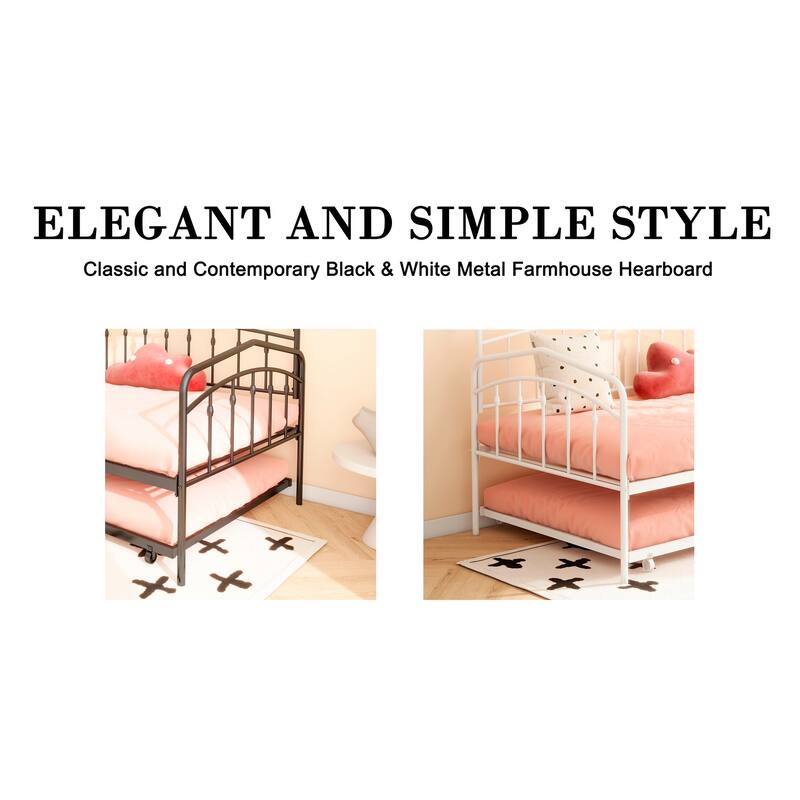 Fox twin daybed with twin trundle