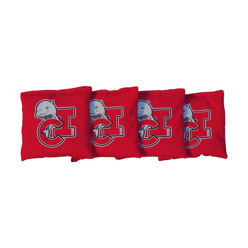 California State Channel Islands Dolphins Red Cornhole Bags - All-Weather Resin Filled