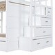 preview thumbnail 28 of 43, Full Over Full Bunk Bed with Twin Size Trundle and Staircase