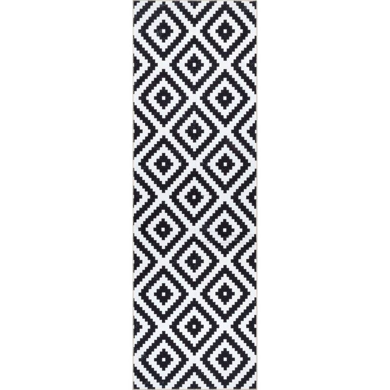 Nuloom Kellee SpinClean Machine Washable Modern Diamonds Area Rug
