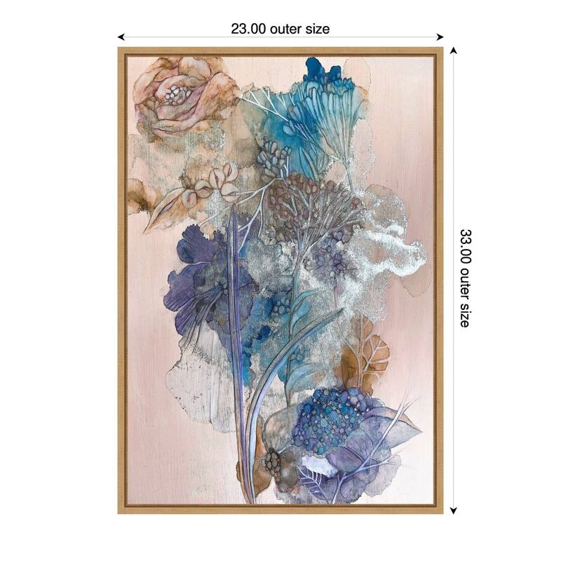 Keeping a Secret All To Herself by Mishel Schwartz Framed Canvas Wall Art Print - 23 x 33 in