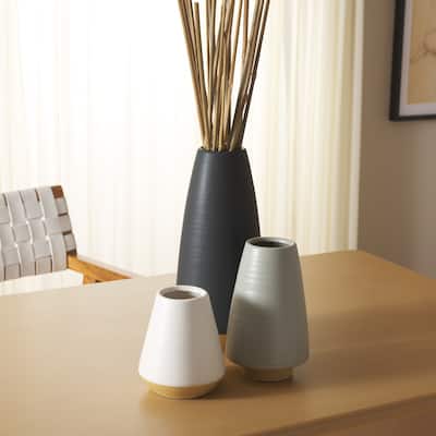 SAFAVIEH Joetta Ceramic Decorative Vase (Set of 3) - 6Wx6Dx14H