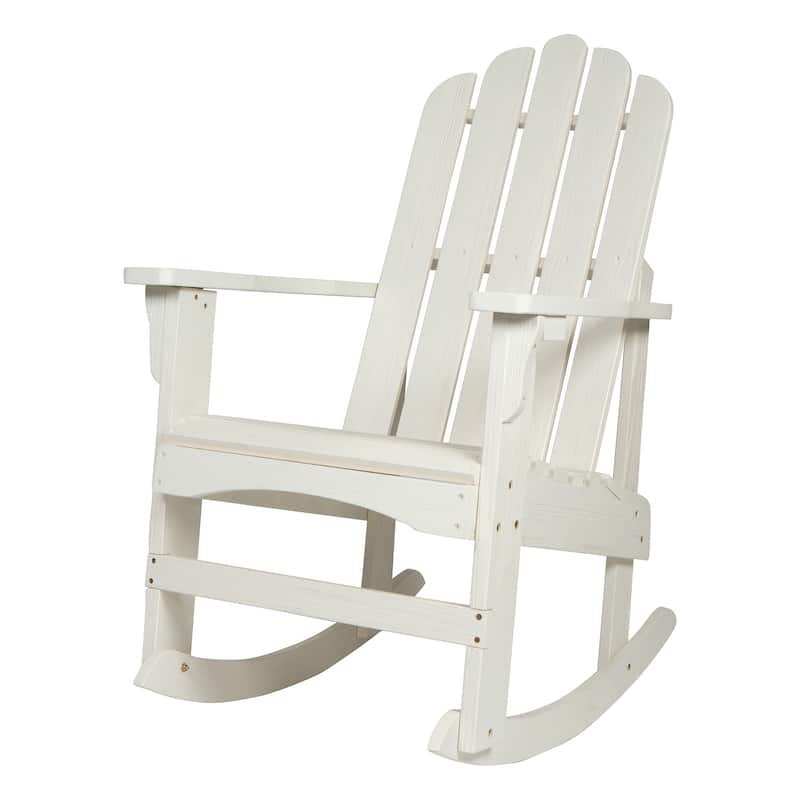 Venice Outdoor Adirondack Rocking Chair - Eggshell White