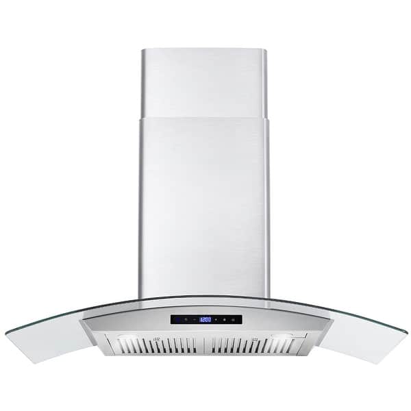 slide 2 of 15, Cosmo COS-668AS Wall Mount Range Hood With Touch Controls 36 in.