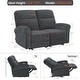 preview thumbnail 21 of 118, MCombo 64.6" Wall Hugger Power Loveseat Fabric Recliner Sofa with USB Ports
