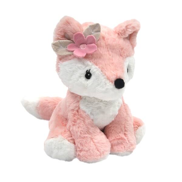 slide 2 of 6, Lambs & Ivy Friendship Tree Plush Pink Woodland Fox Stuffed Animal Toy - Autumn