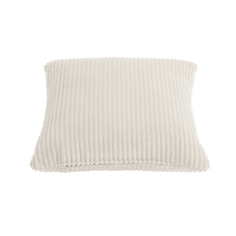 Set of 2 Modern Decorative Soft Corduroy Throw Pillows