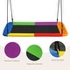 preview thumbnail 2 of 6, 60 Inches Platform Saucer Tree Swing Set Outdoor Rectangle Swing