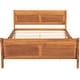 preview thumbnail 11 of 24, Full Size Sleigh Bed Wood Platform Bed with Headboard and Footboard