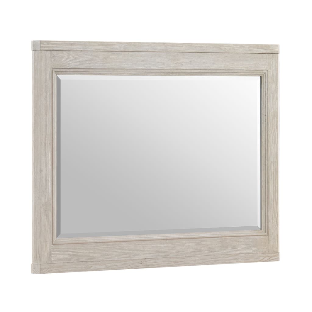 Carlson Solid Pine Landscape Mirror, Washed Linen