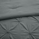 preview thumbnail 21 of 31, 3 Piece Reversible Pintuck Pinch Pleat Comforter Set, Bedding Set for All Season