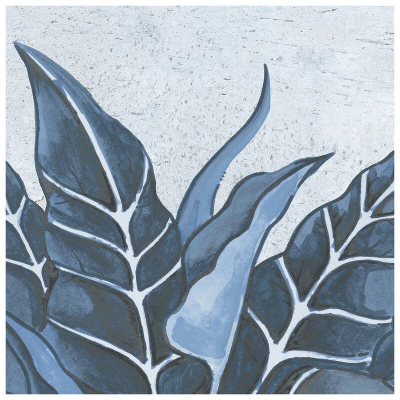 Merola Tile Nusa Botanic Sapphire 9-3/4" x 9-3/4" Porcelain Floor and Wall Tile