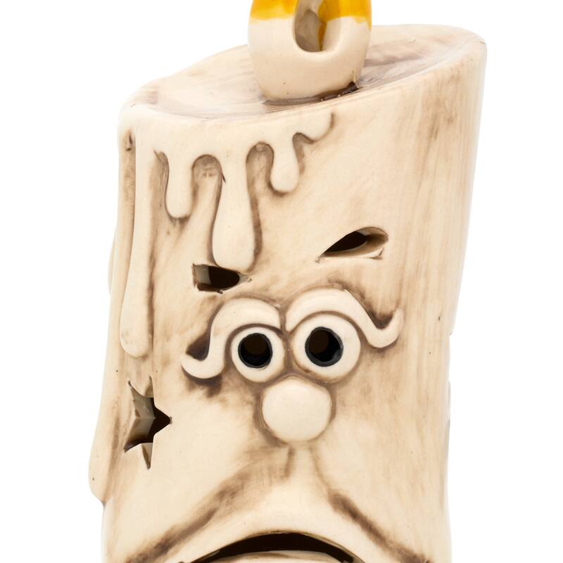 National Tree Company 6.5" White Halloween Porcelain Candle - 6.5 in