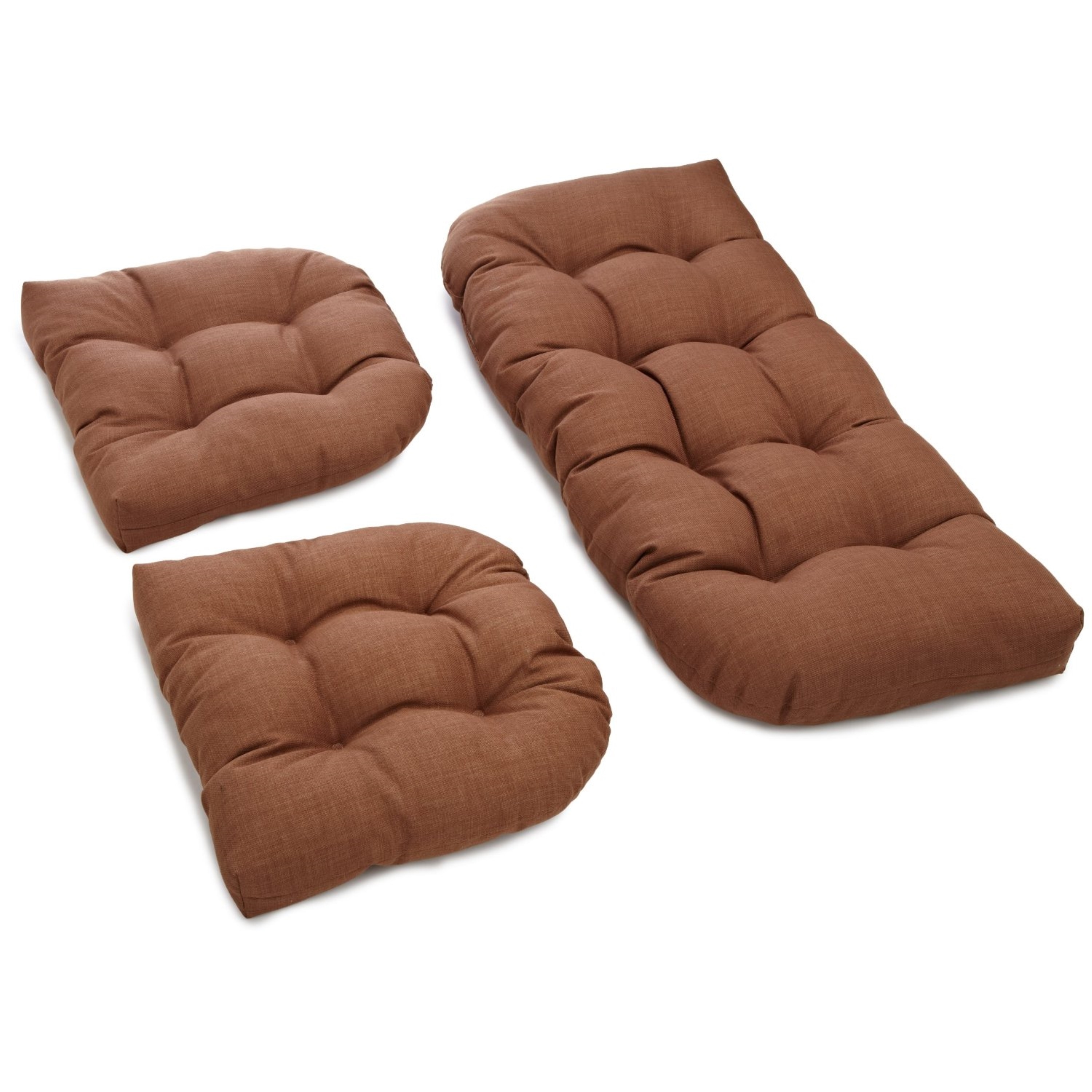 Outdoor settee cushion set sales
