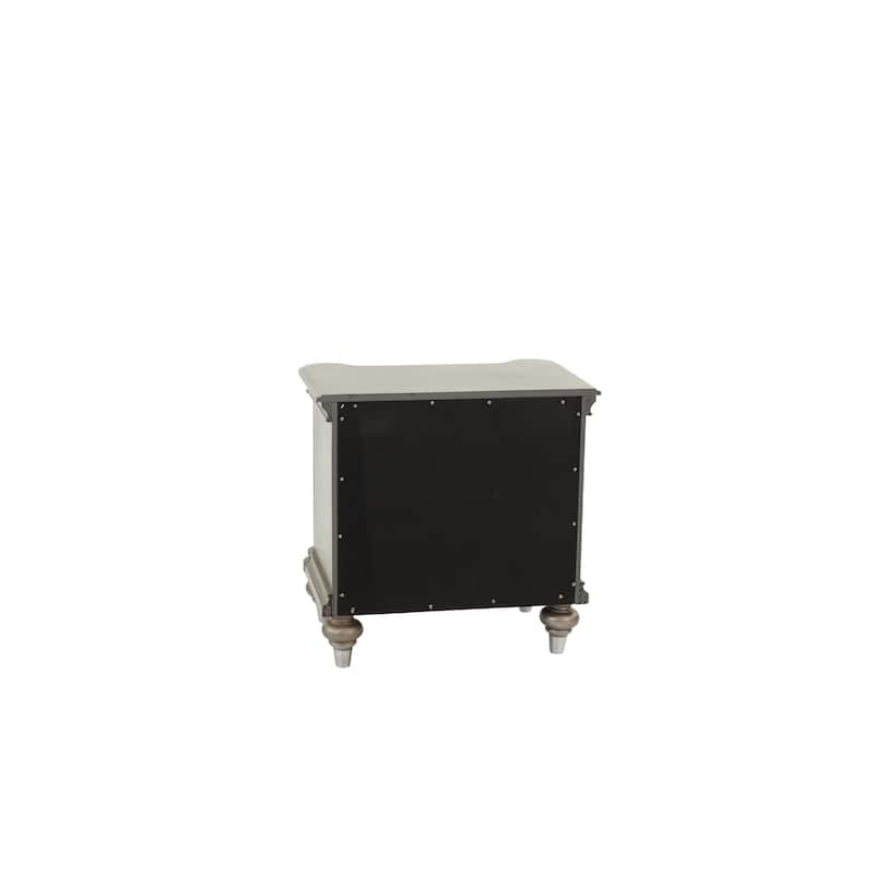 1pc Nightstand Storage Space Bedside Table