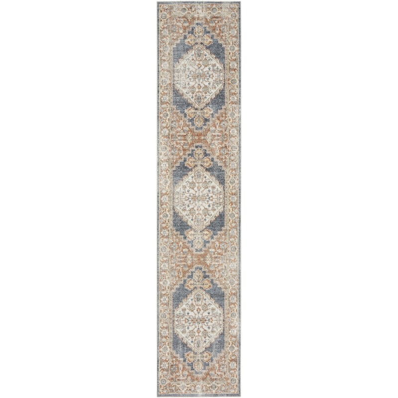 Satu Power Loomed Distressed Area Rug By HomeRoots - 144' X '26' X '0.25