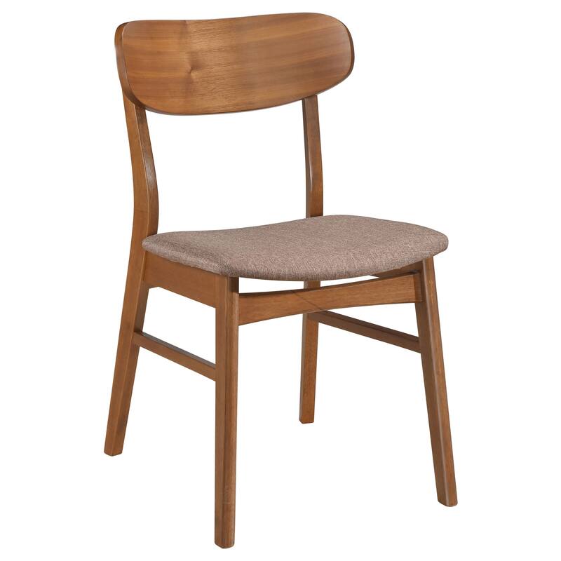 Dortch Walnut and Brown Dining Side Chair (Set of 2)
