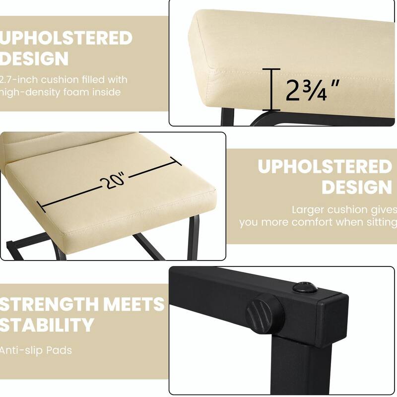 Modern Kitchen Chairs Pair - Easy Assembly & Stain-Resistant