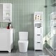 Yaheetech Modern Bathroom Storage Cabinet With 3 Drawers and 2 Open ...