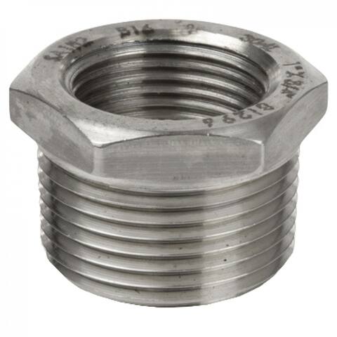 American Imaginations 2 in. x 1.25 in. Galvanized Bushing; Galvanized Steel Hardware