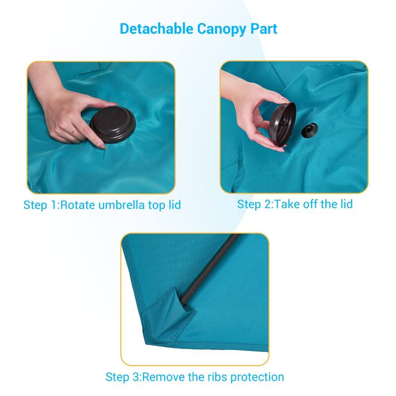 Bonosuki 7.5-foot Waterproof Sunshade Canopy Patio Umbrella