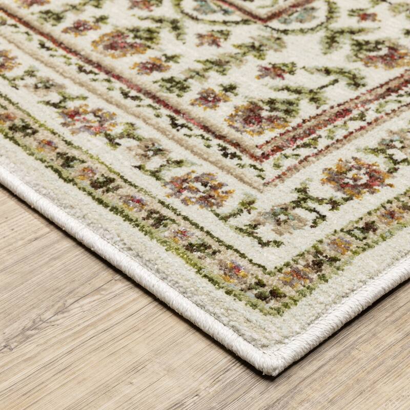 Style Haven Adalynn Bordered Floral Traditional Area Rug
