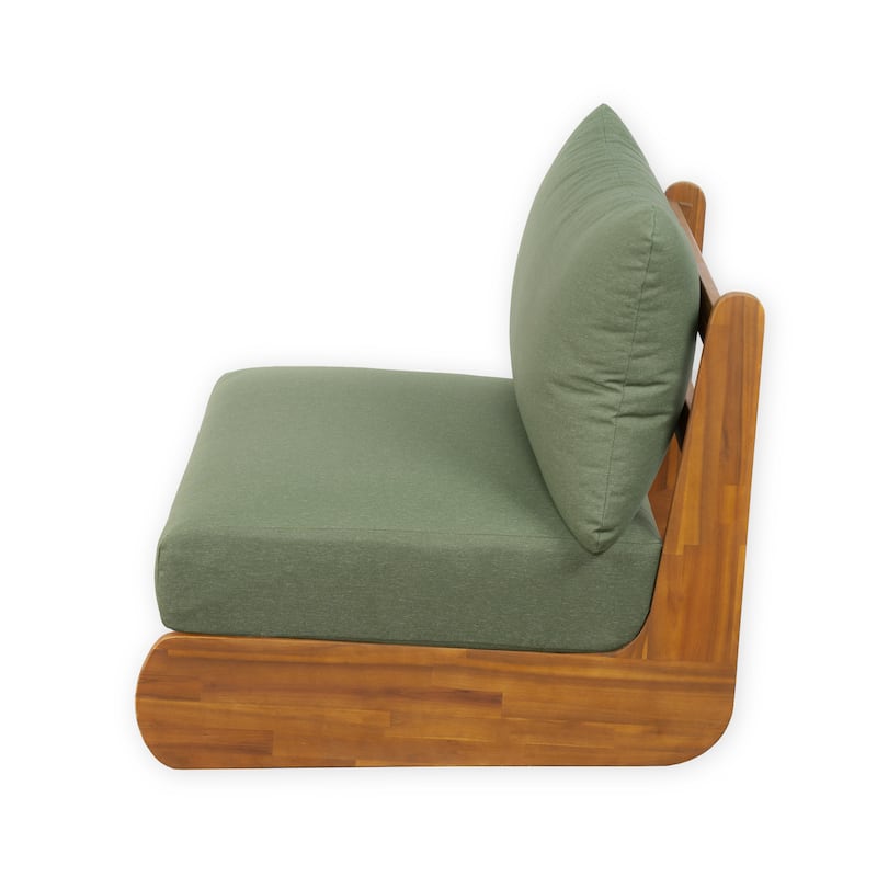 Christopher Knight Home - Solstice 3-Piece Acacia Wood Outdoor Sofa Chat Set