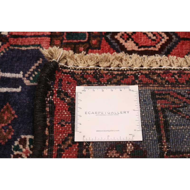 ECARPETGALLERY Hand-knotted Anatolian Vintage Dark Navy, Red Wool Rug - 4'3 x 6'7