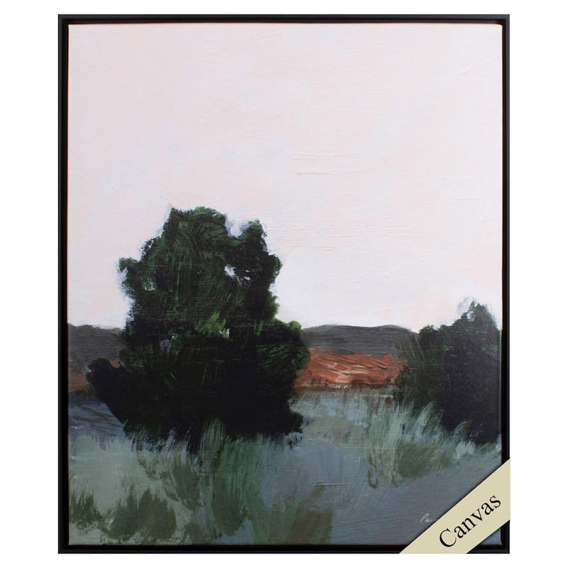 Desert Green I - Giclee on Canvas - 35 X 29 X 3 - Plastic - Black
