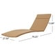 preview thumbnail 68 of 88, Salem Outdoor Chaise Lounge Cushion by Christopher Knight Home