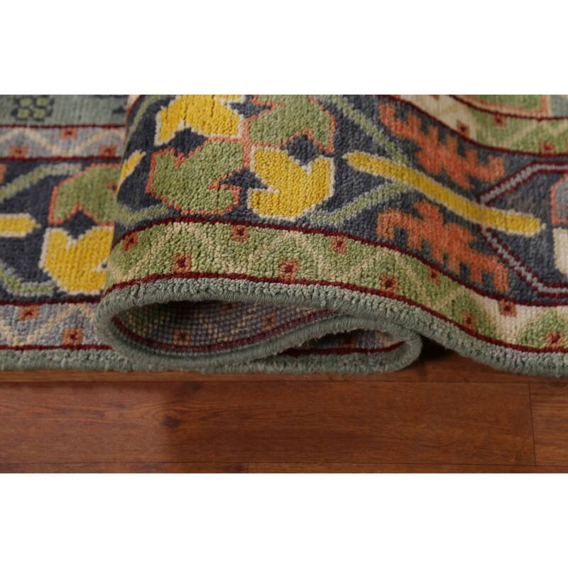 Geometric Heriz Serapi Oriental Area Rug Handmade Wool Carpet - 7'11"x 9'11"