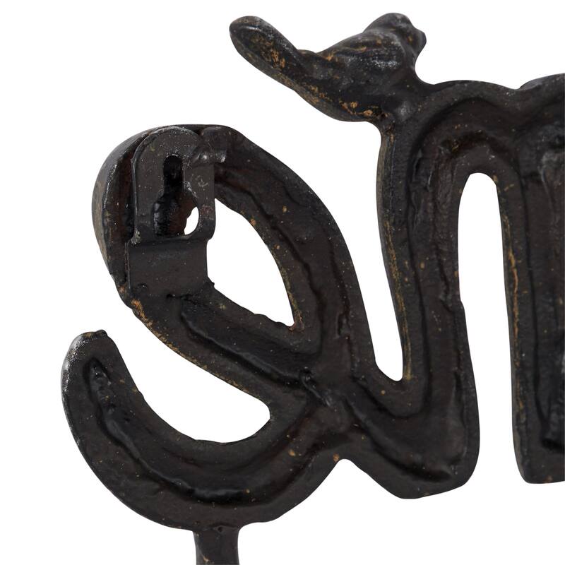 Metal Wall Hook - Black - Roche River Decor