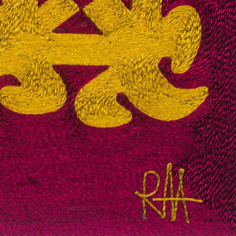 Novica Handmade Adinkra Perfection Silk Wall Art