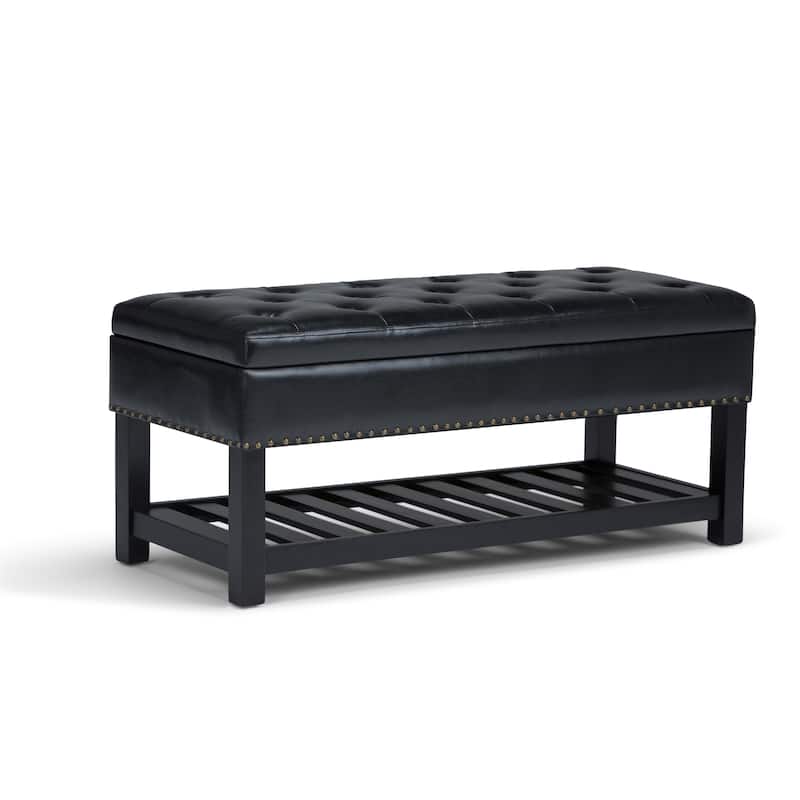 WYNDENHALL Riley 43 inch Wide Rectangle Ottoman Bench - 43 W x 17 D x 19 H