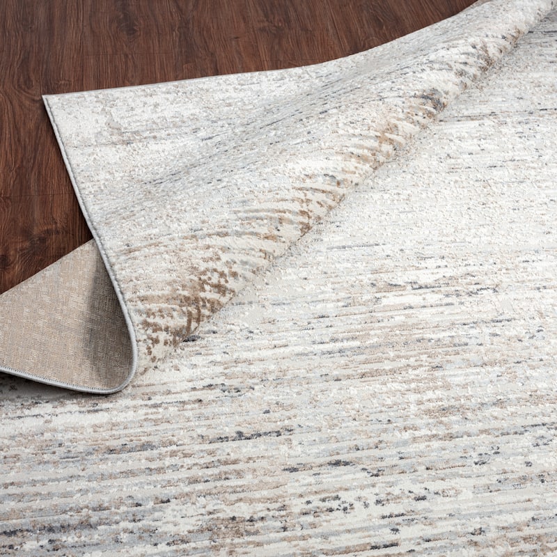 Lumina High-Low Pile Modern and Contemporary Abstract Strie Area Rug