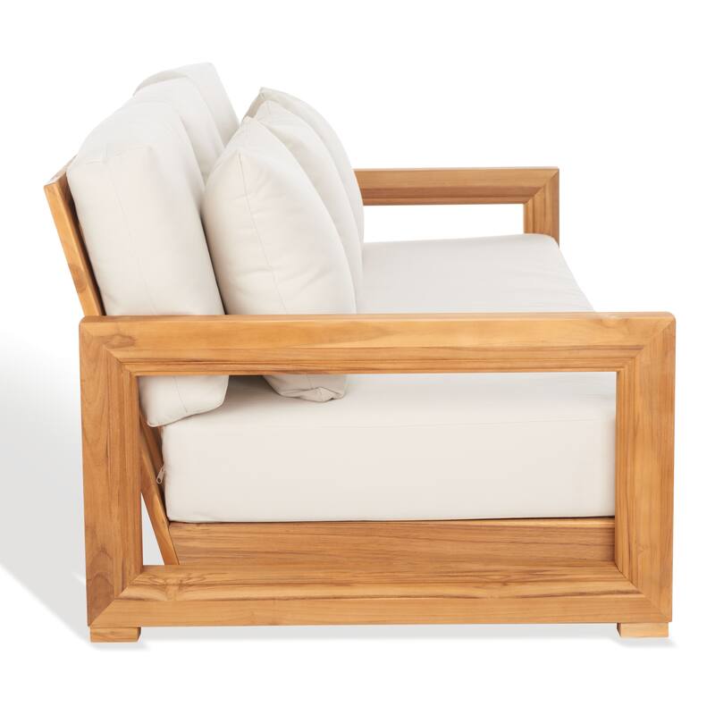 SAFAVIEH Couture Montford Teak 3-Seat Bench Casing (Cover Only) - 72Wx29Dx1H