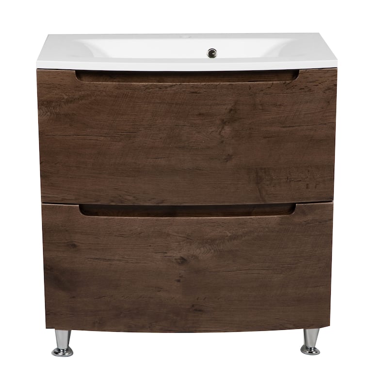 Modern Free standing Bathroom Vanity with Washbasin | Delux Collection with Mirror