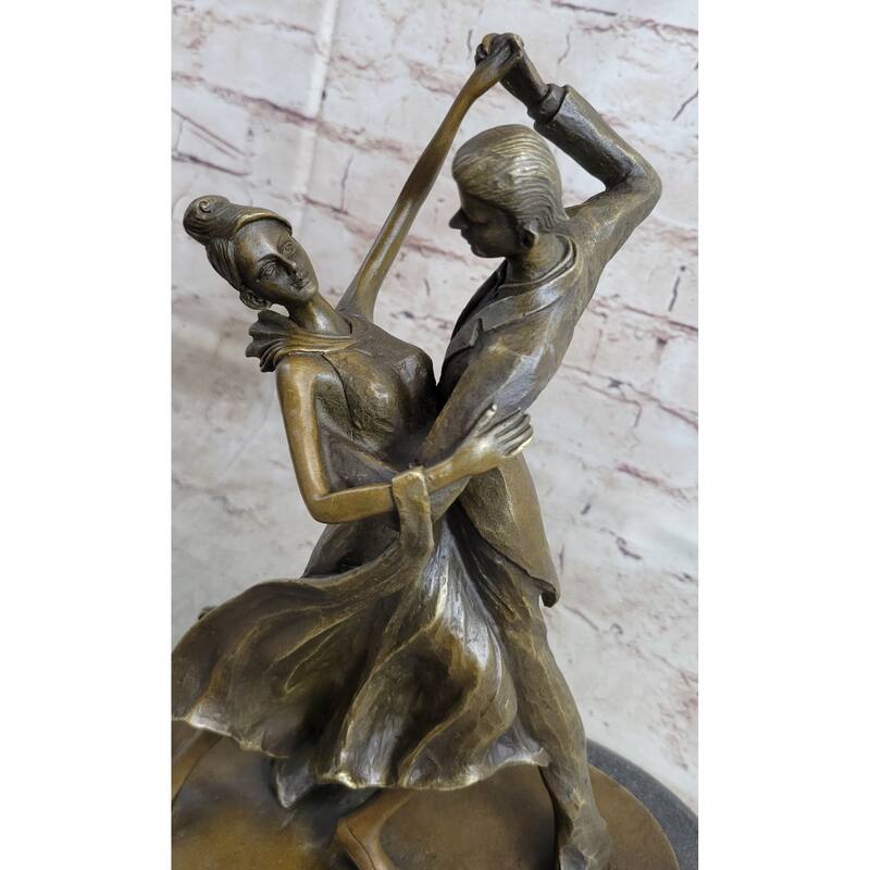 Signed Original Aldo Vitaleh Tango Dance A Tribute To Degas Bronze Sculpture Art