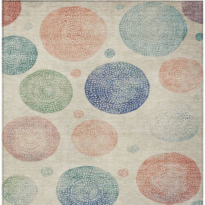 HomeRoots Geometric Transitional Rectangle Outdoor Rug