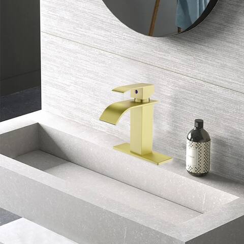 GIVINGTREE Gold Single Handle Bathroom Vanity Sink Faucet
