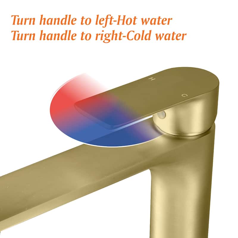 Modern High Arc Single Handle Bathroom Faucet