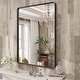 preview thumbnail 46 of 192, KIOTEE Modern Metal Frame Wall Mounted Bathroom Vanity Mirror with 5-year warranty
